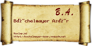 Büchelmayer Azár névjegykártya